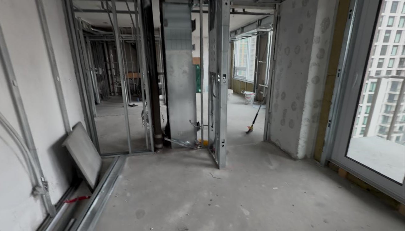 Condo unit during rebuild — framing and drywall stage — rebuild contractor GTA